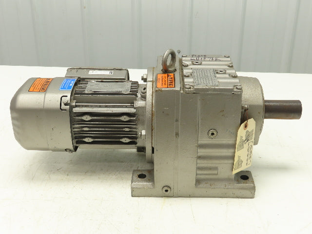 Sew-Eurodrive R77 DRS71M4/BE1HR/DH Inline Gearmotor 130:1 Reducer 230/460V 3PH