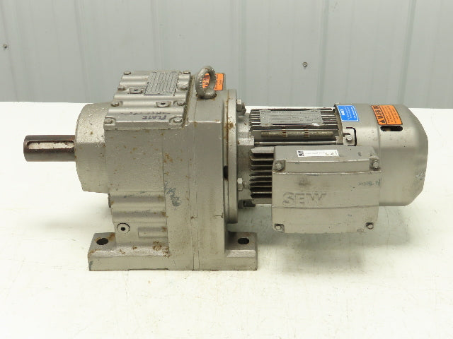 Sew-Eurodrive R77 DRS71M4/BE1HR/DH Inline Gearmotor 130:1 Reducer 230/460V 3PH