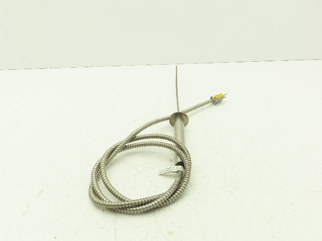 Cole-Parmer 93600-22 Stainless Thermocouple Probe Type K 8"x 1/8"