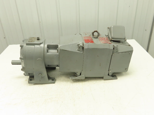 Reliance DC0189ATY DC Gearmotor 2Hp 180VDC 6:1 Reducer 282 RPM Parallel Shaft