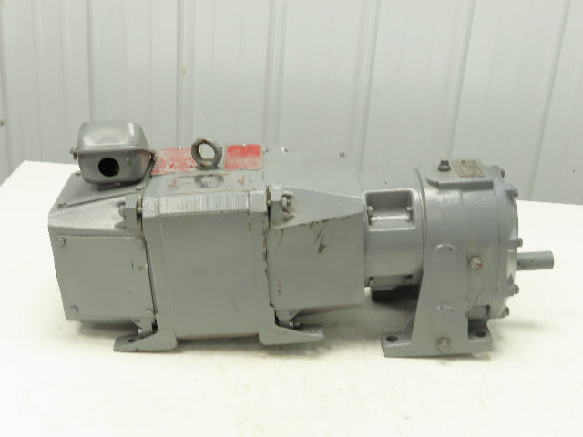 Reliance DC0189ATY DC Gearmotor 2Hp 180VDC 6:1 Reducer 282 RPM Parallel Shaft