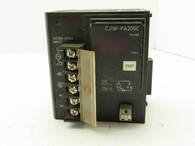 Omron CJ1W-PA205C Power Supply Module 100-240VAC Input 120/240VDC OR 24VDC 2A