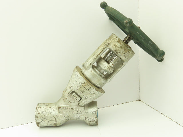 Rockwell Edward B66264 Univalve Y-Pattern Manual Globe Valve 3/4" Socket Weld