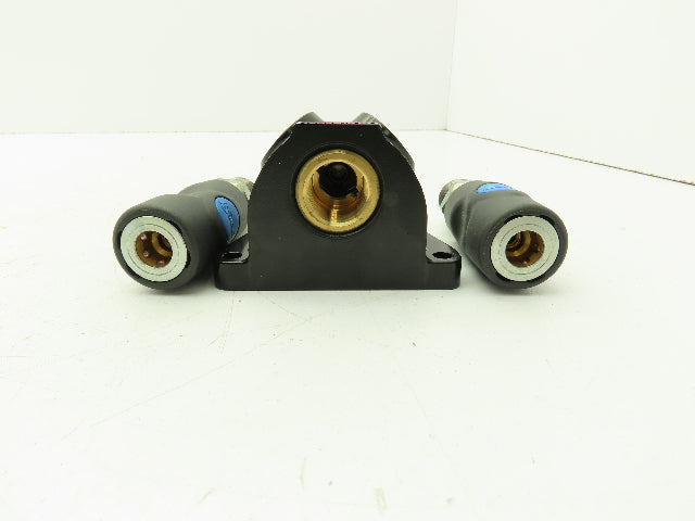 Prevost ISI 068203WK Compressed Air Manifold 1/2" FNPT Coupler Drain 1/4"