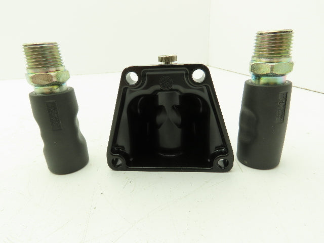 Prevost ISI 068203WK Compressed Air Manifold 1/2" FNPT Coupler Drain 1/4"