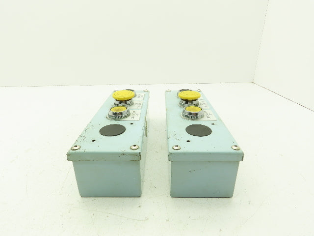 KPB30WEM KPB30WM Pushbutton Control Station 9-3/4"H 3"W 2-1/2"D 5 Holes Lot of 2