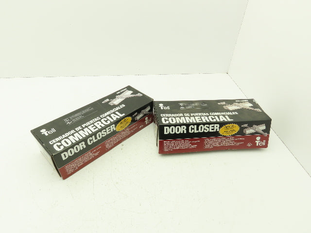 Tell Manufacturing 600 Series Door Closer Size 1-4 Adjustable Aluminum Lot of 2