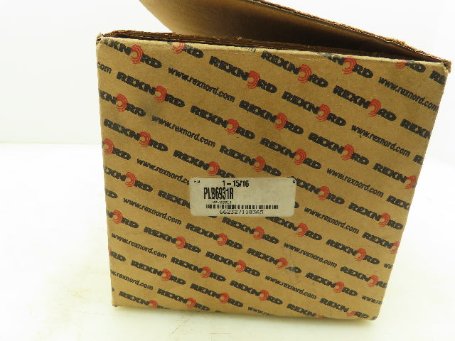 Rexnord PLB6931R Pillow Block Bearing Split Housing 1-15/16" Bore 2-Bolt Base