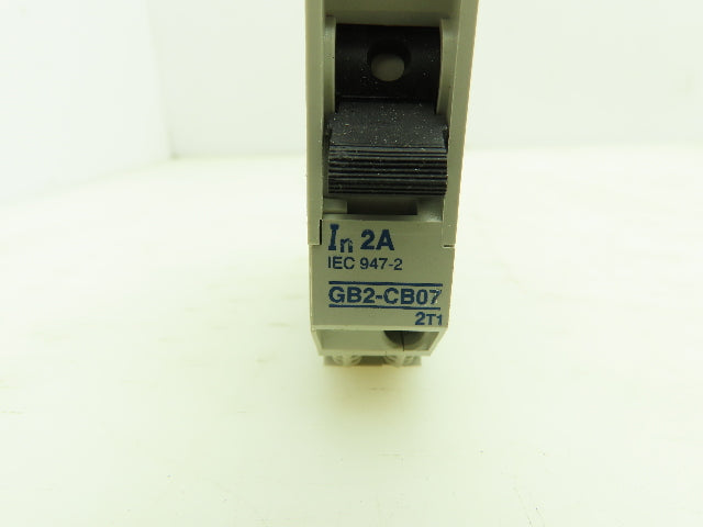 Telemecanique GB2CB07 Circuit Breaker 2A 60VDC 277VAC Thermal Magnetic TeSys