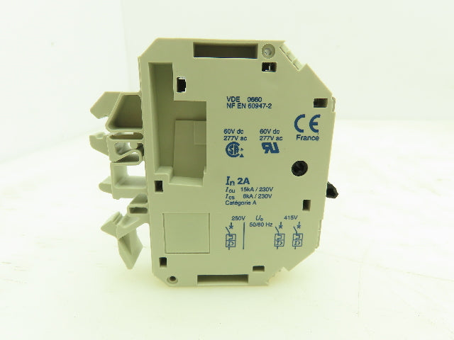 Telemecanique GB2CB07 Circuit Breaker 2A 60VDC 277VAC Thermal Magnetic TeSys