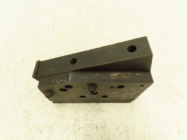 Angled Steel Machining Block 8" Angle Plate 21° Tilt