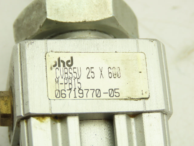 PHD CVBS5V Pneumatic Cylinder 25MM Bore 600MM Stroke
