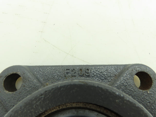 Peer F209 Bearing Flange 4 Bolt Set Screw Collar With Locking Insert Bearing