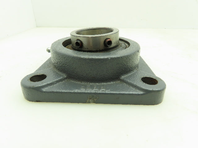 Peer F209 Bearing Flange 4 Bolt Set Screw Collar With Locking Insert Bearing