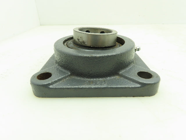 Peer F209 Bearing Flange 4 Bolt Set Screw Collar With Locking Insert Bearing