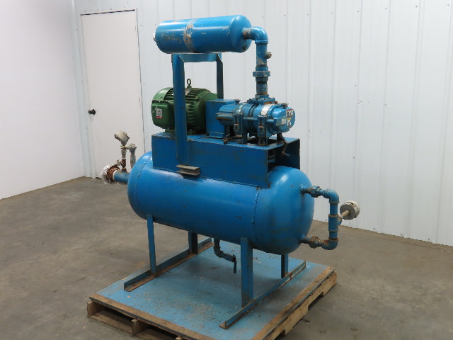 Tuthill 3204-81L3 Vacuum Pump Rotary Lobe Blower 10Hp 230/460V Motor 50 Gal Tank
