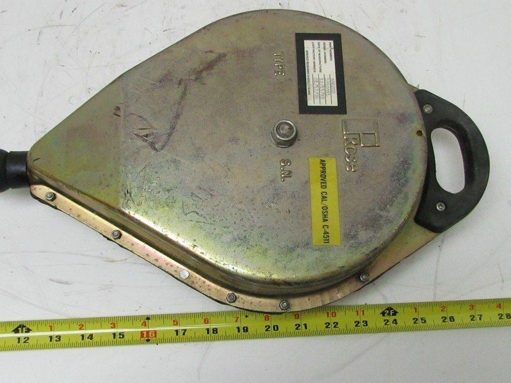 Rose Dyna-Lock 506202 Self Retracting Lanyard 10Meter Galvanized Wire Rope 400lb