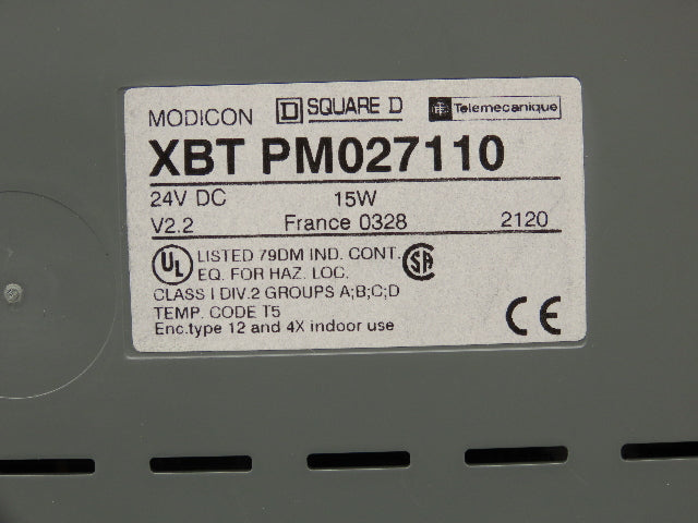 Square D XBT PM027110 Magelis Data Entry Panel Operator Interface XBTPMREQ3671G1