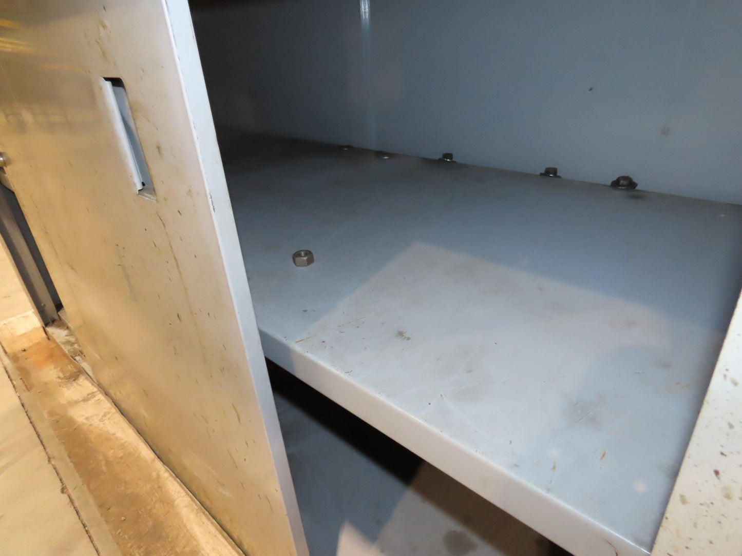 Industrial Butcher Block Top Workbench 2-Door Cabinet Workstation 60"W 30"D 36"H