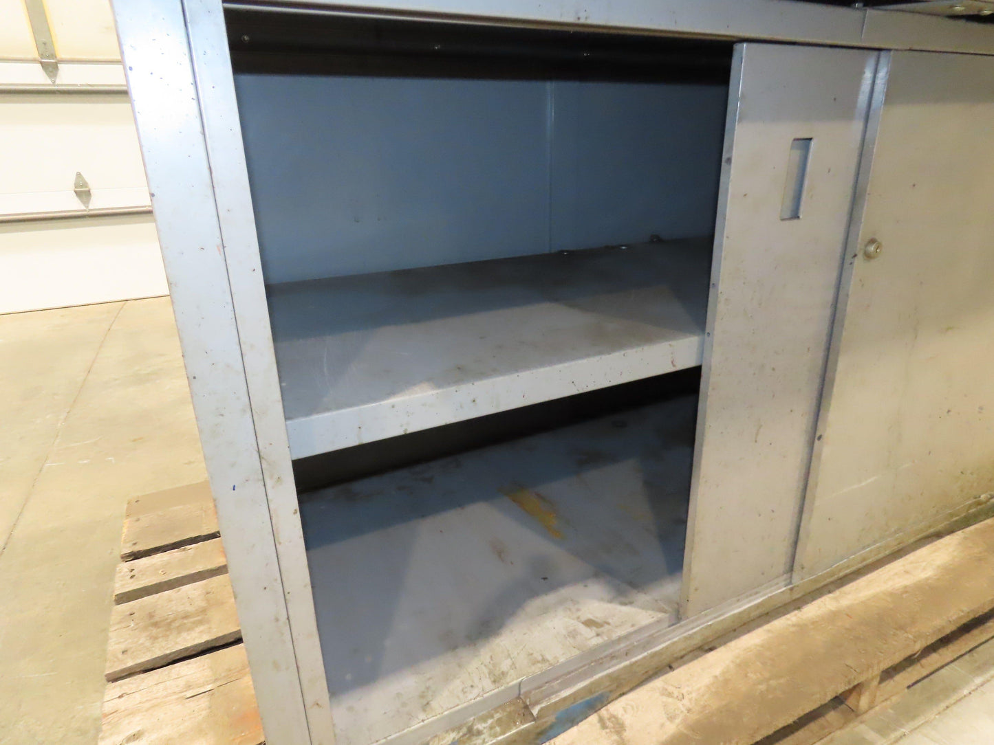 Industrial Butcher Block Top Workbench 2-Door Cabinet Workstation 60"W 30"D 36"H