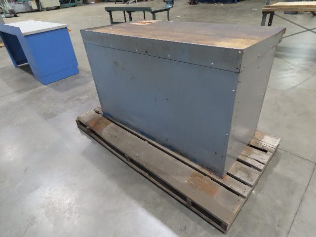 Industrial Butcher Block Top Workbench 2-Door Cabinet Workstation 60"W 30"D 36"H
