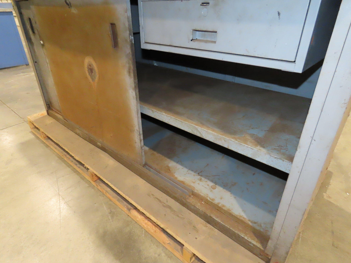Industrial Butcher Block Top Workbench 2-Door Cabinet Workstation 72"W 29"D 36"H
