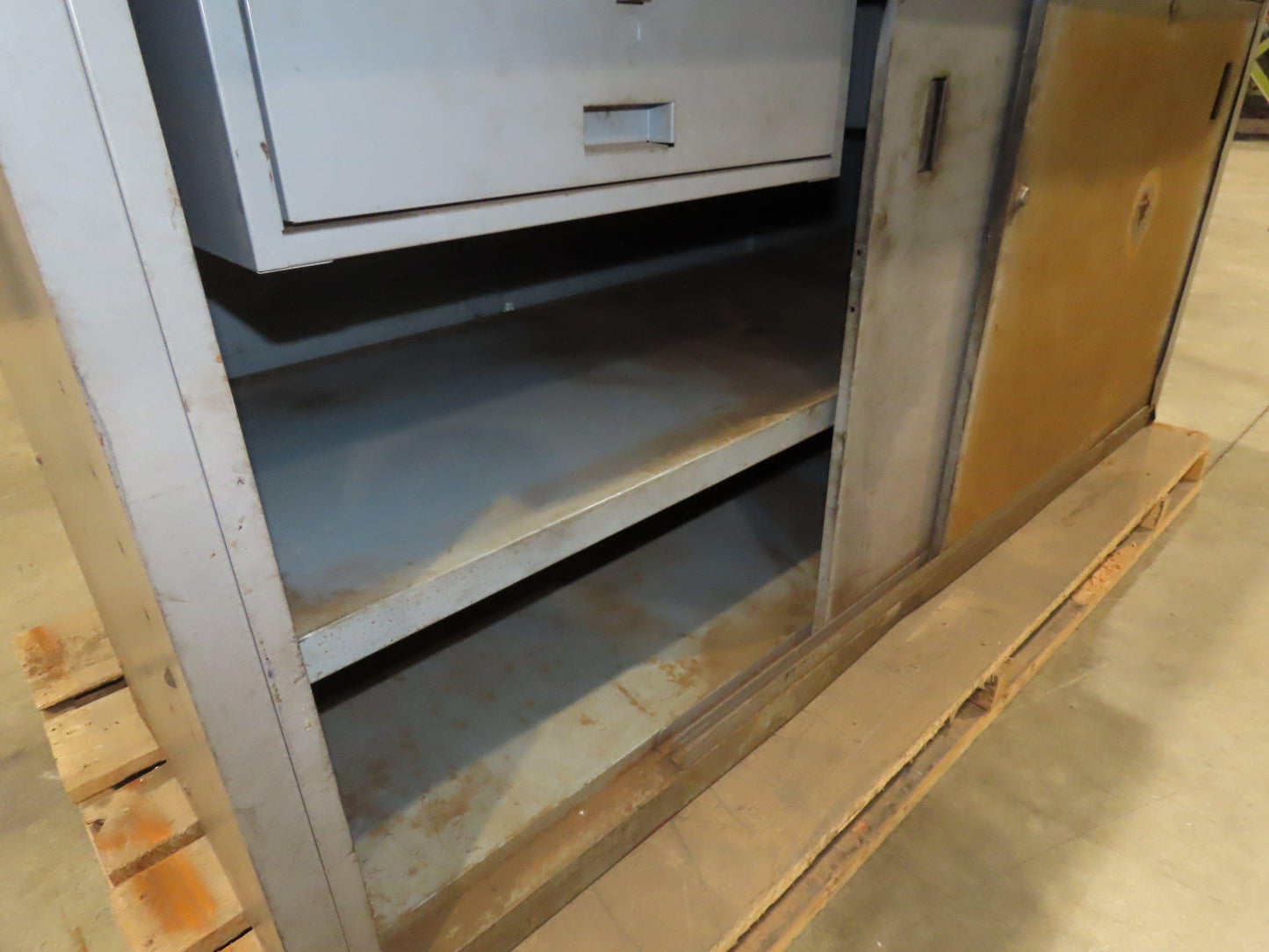Industrial Butcher Block Top Workbench 2-Door Cabinet Workstation 72"W 29"D 36"H