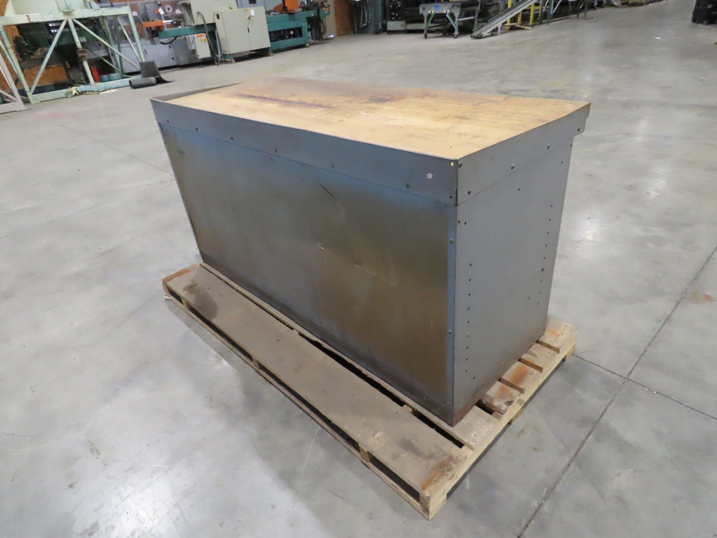 Industrial Butcher Block Top Workbench 2-Door Cabinet Workstation 72"W 29"D 36"H