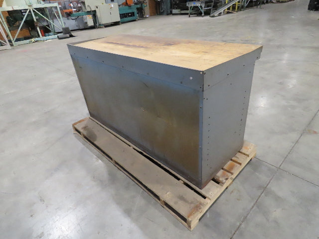 Industrial Butcher Block Top Workbench 2-Door Cabinet Workstation 72"W 29"D 36"H