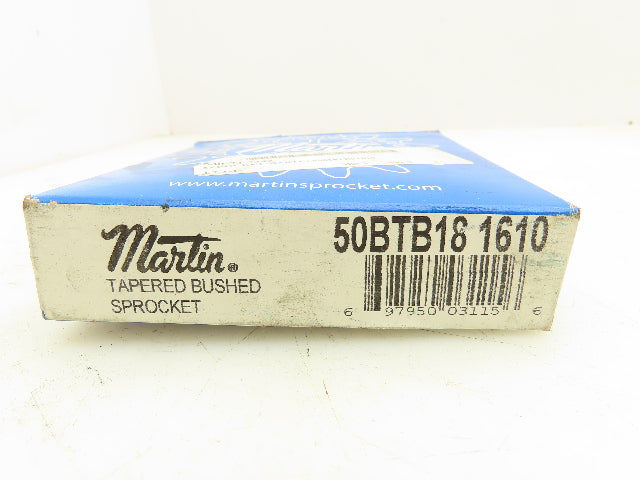 Martin 50BTB18-1610 Sprocket Tapered Bushed # 50 Roller 18 Teeth Size 1610