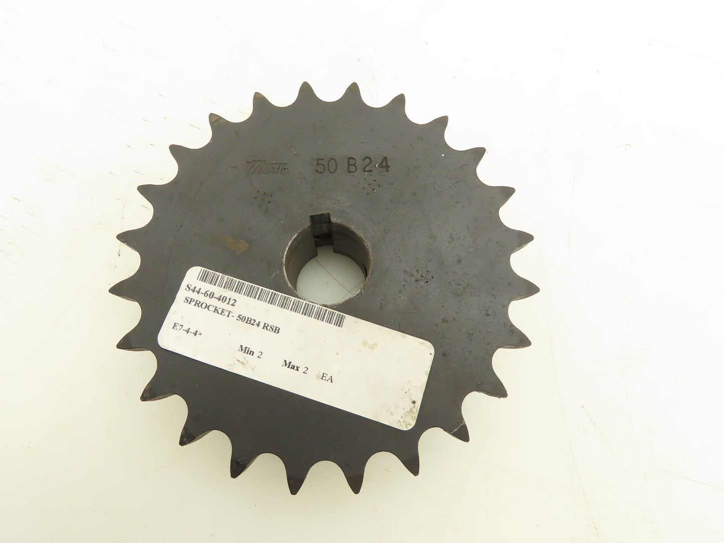 Martin 50B24F Sprocket Welded B Hub 24 Teeth 1" Bore With Set Screws Lot of 2
