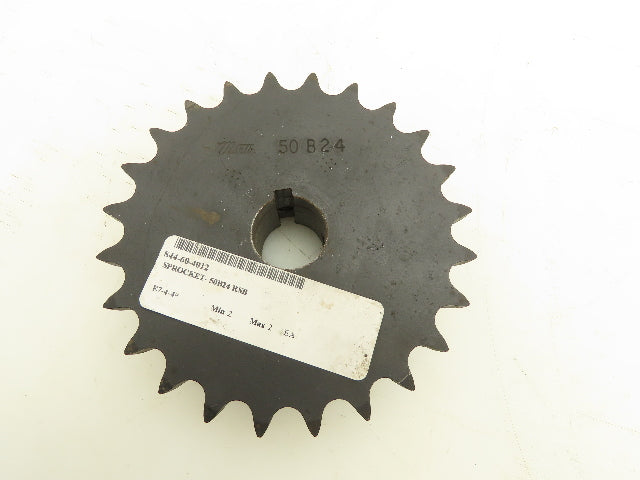 Martin 50B24F Sprocket Welded B Hub 24 Teeth 1" Bore With Set Screws Lot of 2