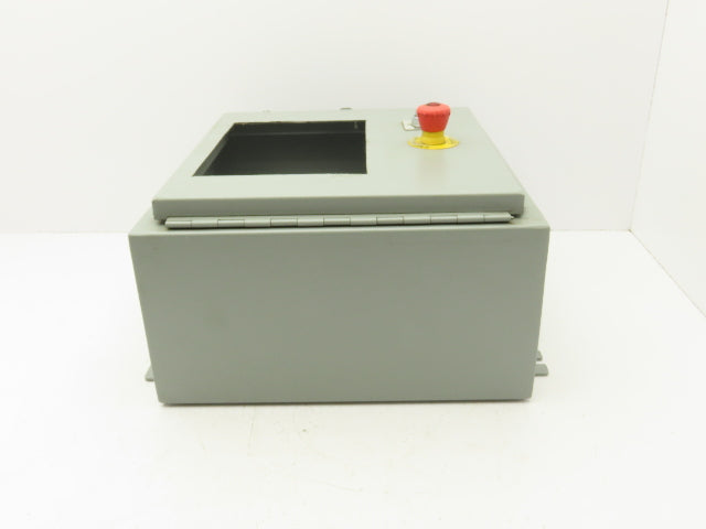 Wiegmann N12161608 Electrical Enclosure 16x16x8" Wall Mount Panel Cutout 9x7"