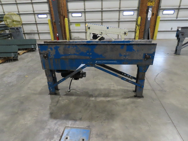 New London Engineering 8"x 6' 6" Plastic Roller Belt Accumulating Conveyor 30FPM