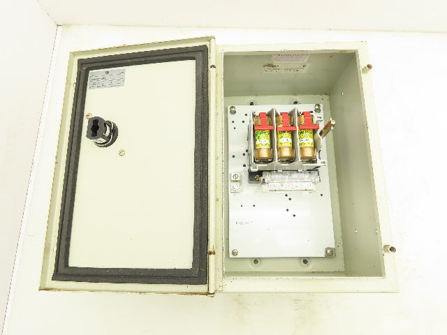 Allen Bradley 40788-309-75 Disconnect Switch Fused 3 Phase Electrical Enclosure