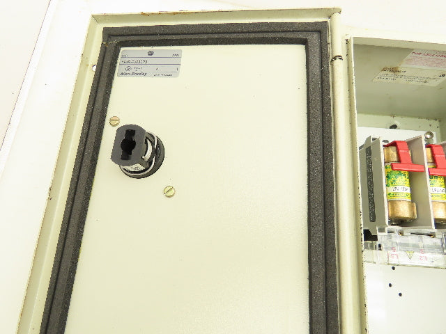 Allen Bradley 40788-309-75 Disconnect Switch Fused 3 Phase Electrical Enclosure