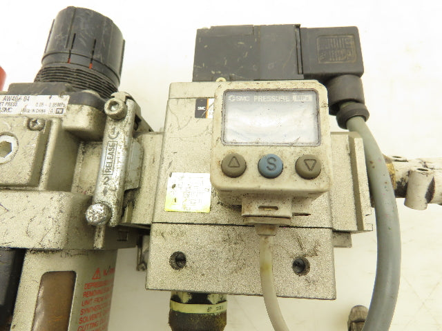 SMC AW40-04 Pneumatic Air Treatment Soft Start Valve And Lock Out Hand Valve
