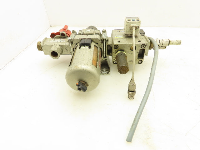 SMC AW40-04 Pneumatic Air Treatment Soft Start Valve And Lock Out Hand Valve