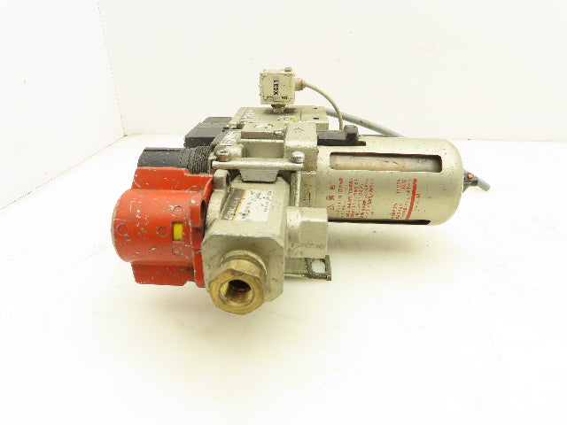SMC AW40-04 Pneumatic Air Treatment Soft Start Valve And Lock Out Hand Valve