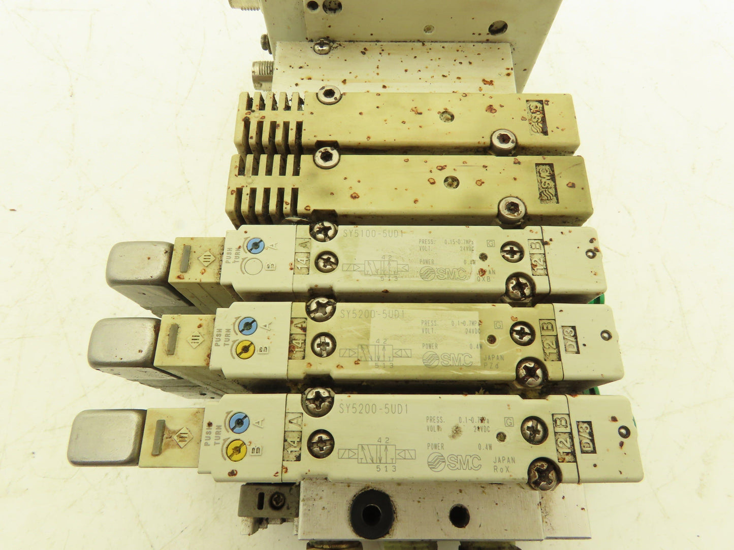SMC EX260-SDN4 Devicenet Fieldbus Interface 5-Station Solenoid Manifold 24VDC
