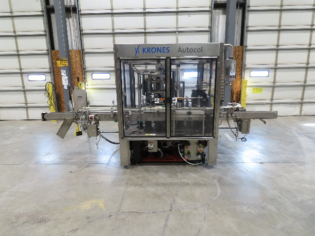 Krones Autocol K747-458 Labeler Machine 12-Bottle Auto Feed Adhesive Labeling