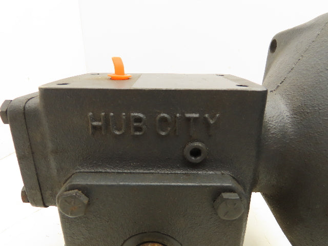 Hub City Model 184 PowerCube Speed Reducer 10:1 Gearbox 1.5Hp 175 RPM LH 56C