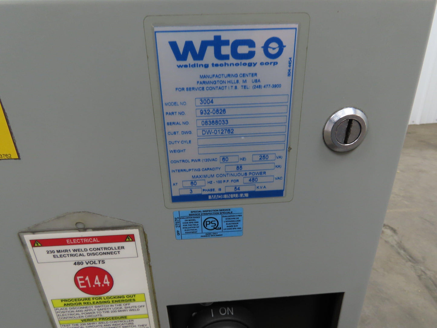 WTC 3004 MFDC Welding Control 54kva Gen5 Inverter Robotic Spot Welder Assembly