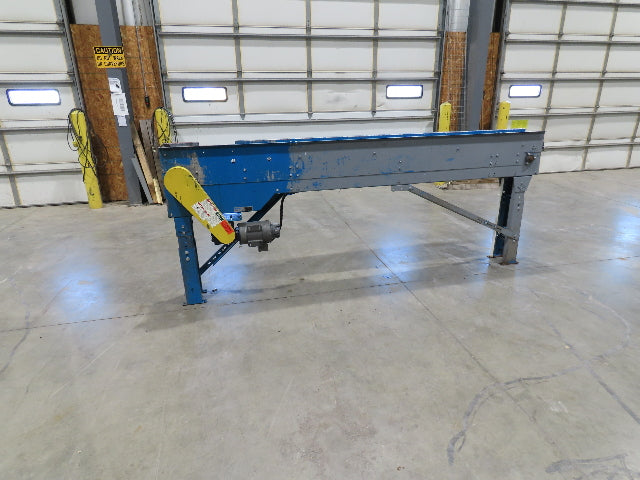 New London Engineering 8"x 10' Plastic Roller Belt Accumulating Conveyor 30 FPM