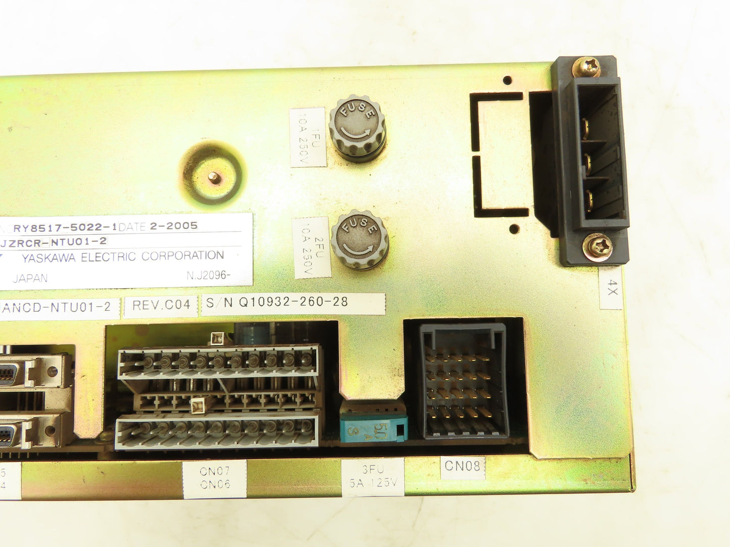 Yaskawa Electric JZRCR-NTU01-2 Motoman Robotic Control Power Supply