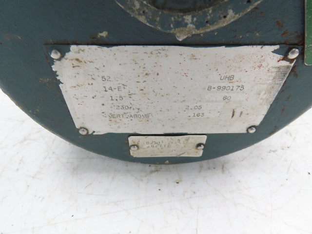 Reliance L56WG16B Master XL 1/2Hp 15:1 Gearmotor 117RPM 230/460V 3PH 56C w/Brake