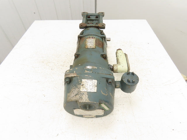 Reliance L56WG16B Master XL 1/2Hp 15:1 Gearmotor 117RPM 230/460V 3PH 56C w/Brake