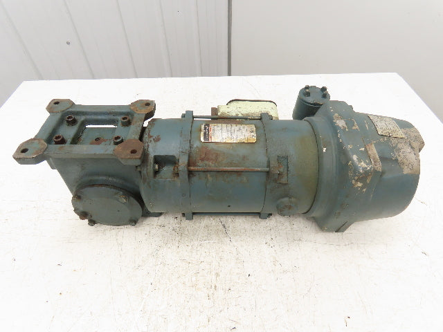Reliance L56WG16B Master XL 1/2Hp 15:1 Gearmotor 117RPM 230/460V 3PH 56C w/Brake