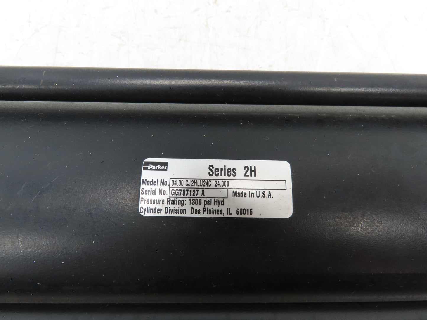 Parker Series 2H Hydraulic Cylinder 4" Bore 24" Stroke 1300 PSI Flange Mount