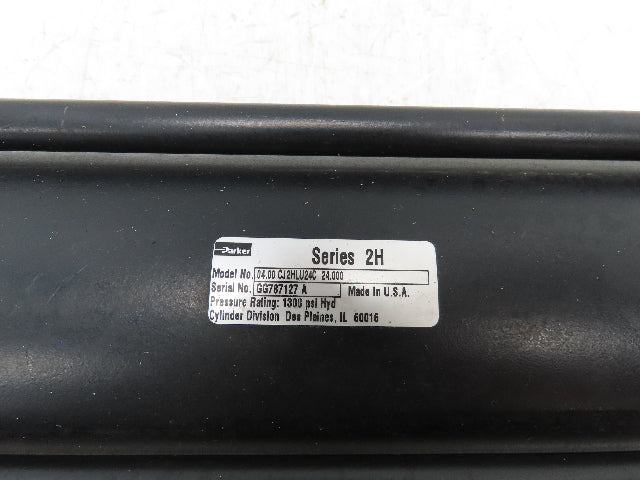 Parker Series 2H Hydraulic Cylinder 4" Bore 24" Stroke 1300 PSI Flange Mount